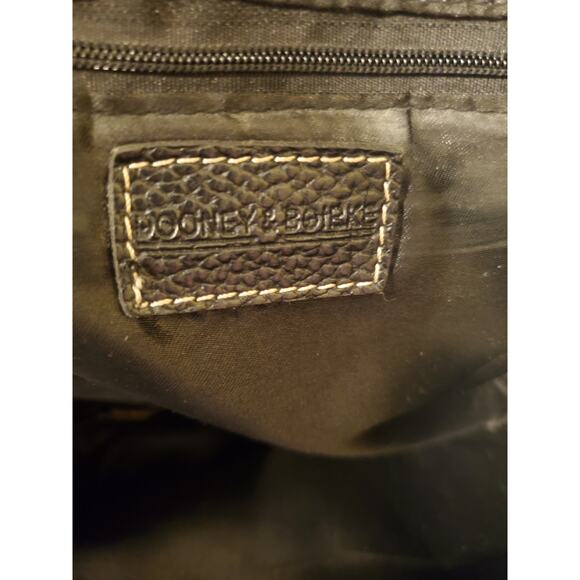 Dooney & Bourke Monogram Logo Canvas Leather Trim Shoulder Tote Bag - Picture 5 of 15